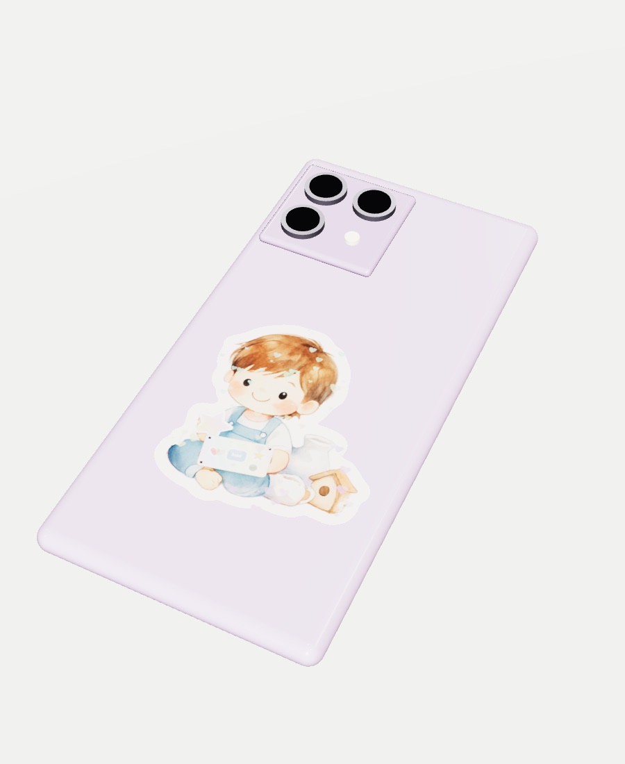 Celular con sticker de Juanito